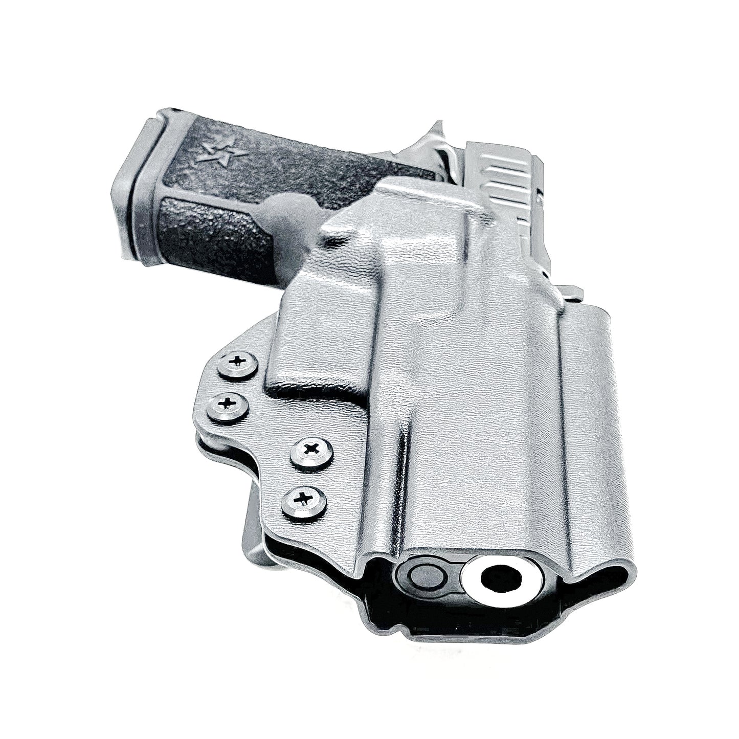 Precision-fit OWB outside the waistband holster for the Staccato HD C3.6 from Four Brothers. Durable, secure, and optics-ready with adjustable retention.