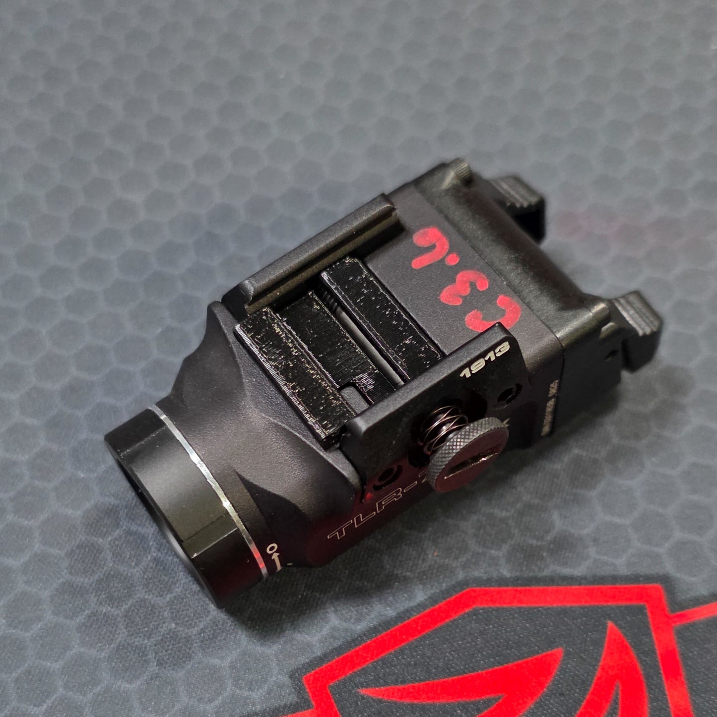Streamlight TLR-7 Sub X & HL-X position on the Staccato HD C3.6 with our precision-printed PETG key from Four Brothers Holsters. Made in the USA