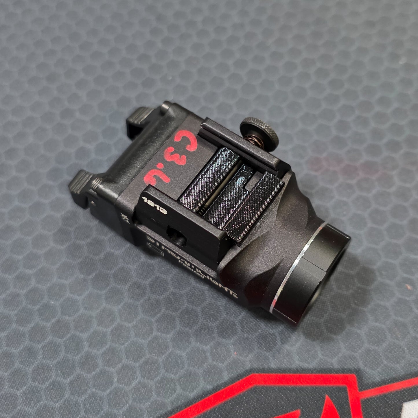 Streamlight TLR-7 Sub X & HL-X position on the Staccato HD C3.6 with our precision-printed PETG key from Four Brothers Holsters. Made in the USA