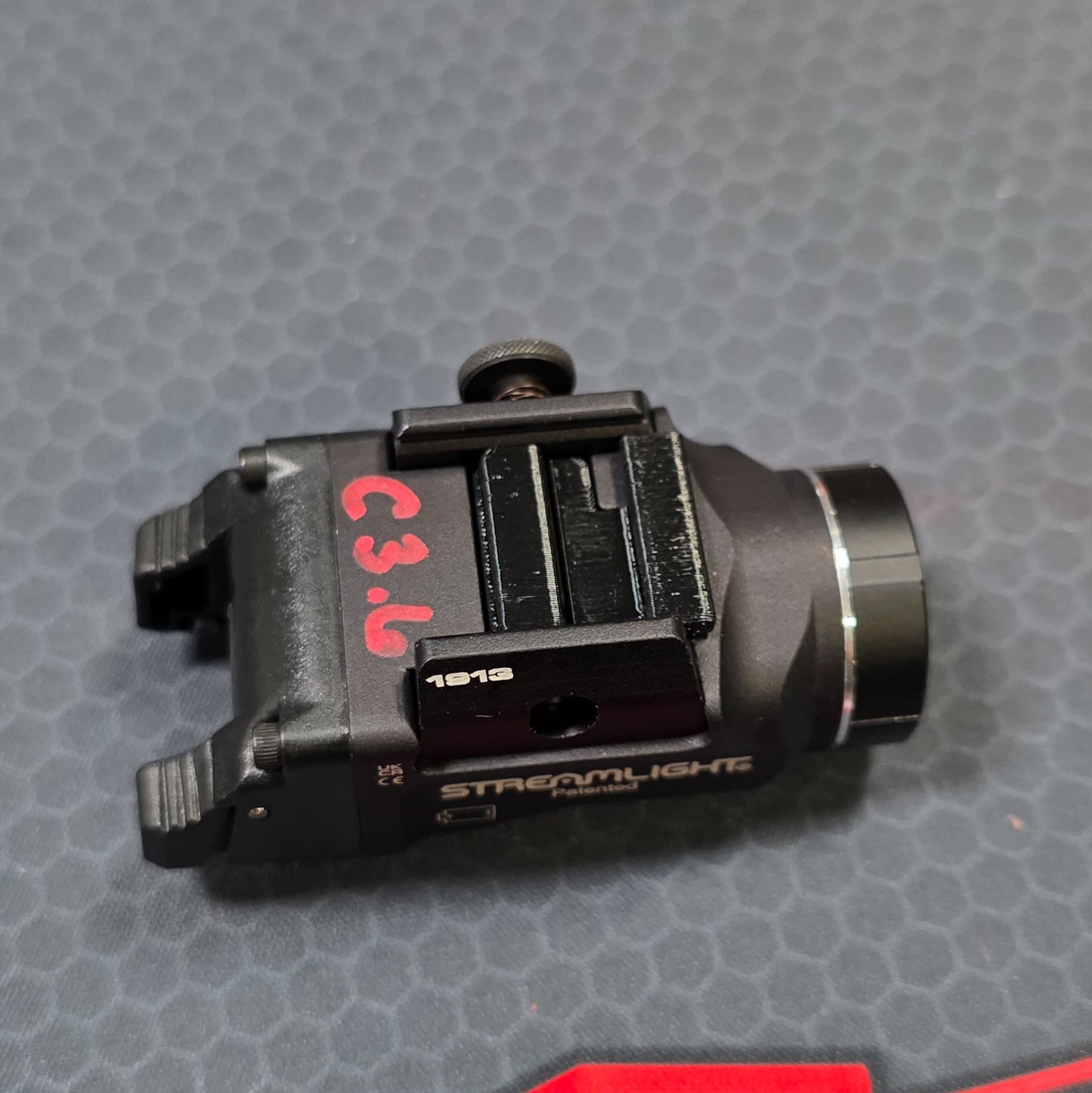 Streamlight TLR-7 Sub X & HL-X position on the Staccato HD C3.6 with our precision-printed PETG key from Four Brothers Holsters. Made in the USA
