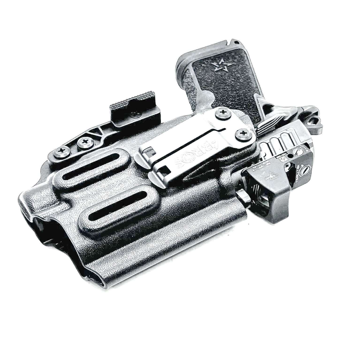 Precision-fit IWB inside the waistband holster for the Staccato HD C3.6 and Streamlight TLR-7 HL-X from Four Brothers. Designed for comfort and concealment.