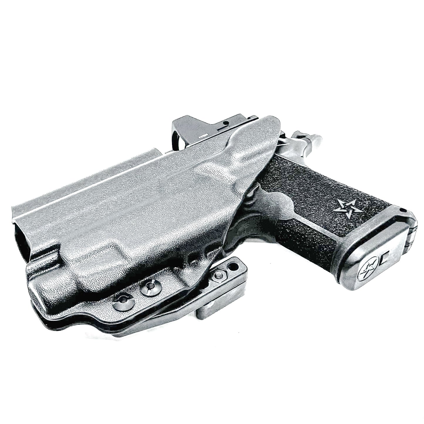 Precision-fit IWB inside the waistband holster for the Staccato HD C3.6 and Streamlight TLR-7 HL-X from Four Brothers. Designed for comfort and concealment.