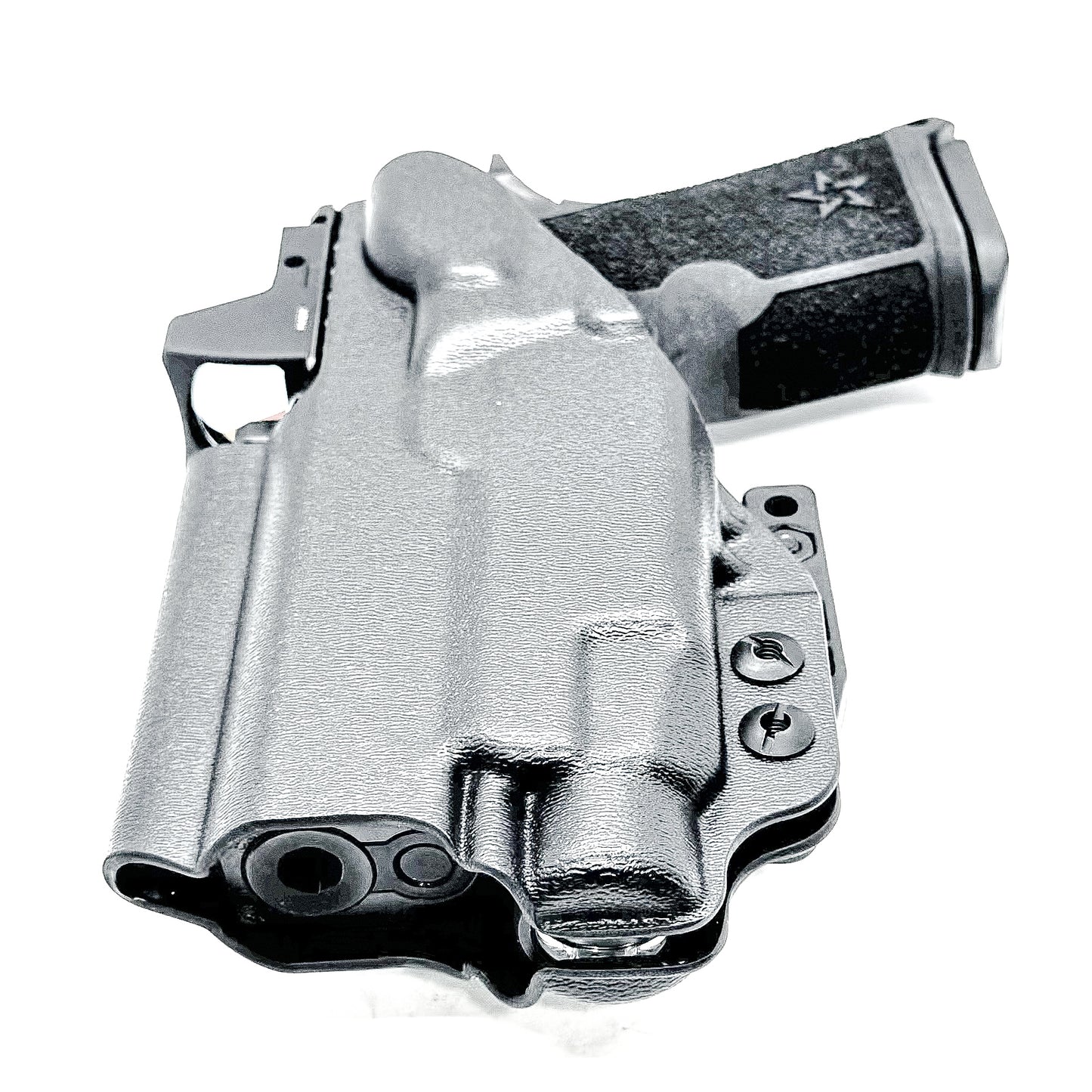 Precision-fit IWB inside the waistband holster for the Staccato HD C3.6 and Streamlight TLR-7 HL-X from Four Brothers. Designed for comfort and concealment.