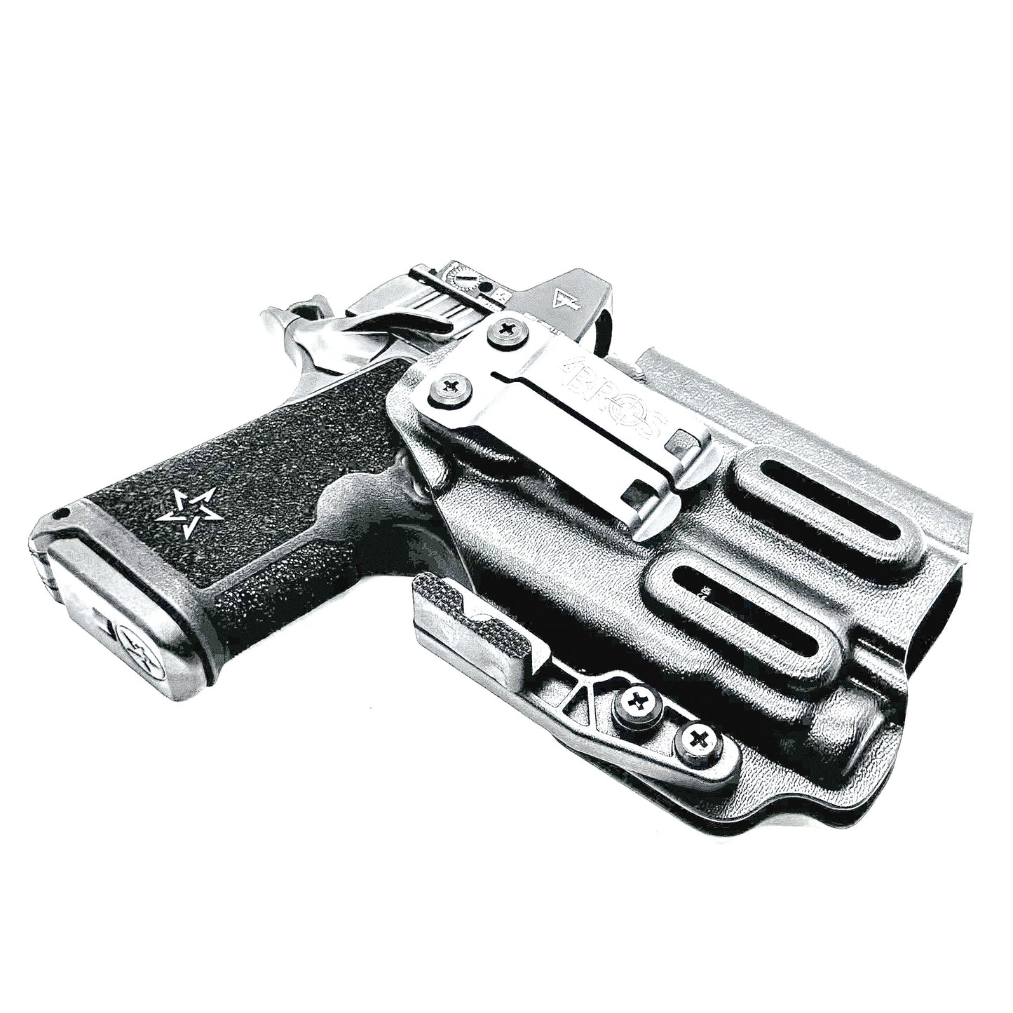 Precision-fit IWB inside the waistband holster for the Staccato HD C3.6 and Streamlight 1913 TLR-7 Sub from Four Brothers. Designed for comfort & concealment.