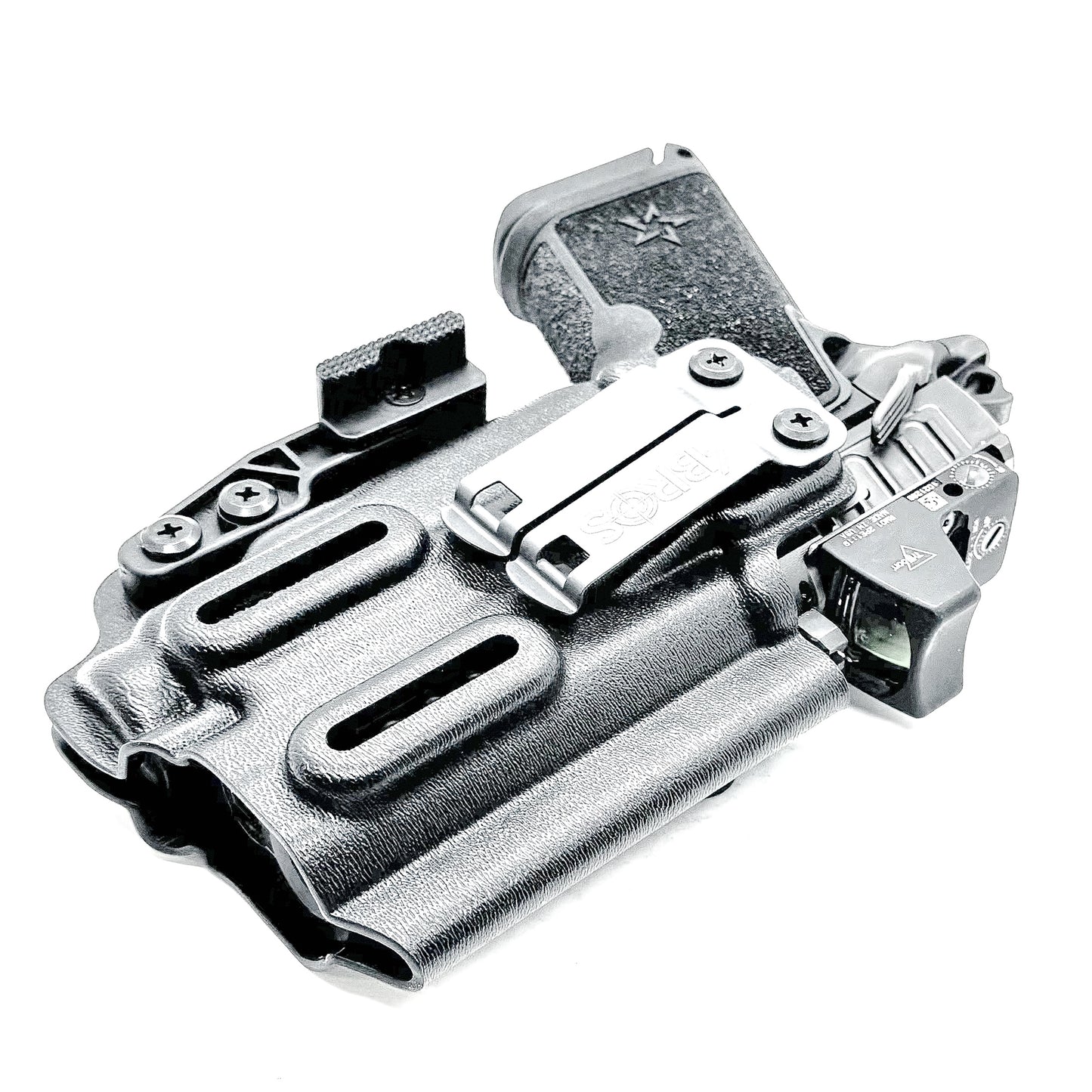 Precision-fit IWB inside the waistband holster for the Staccato HD C3.6 and Streamlight 1913 TLR-7 Sub from Four Brothers. Designed for comfort & concealment.