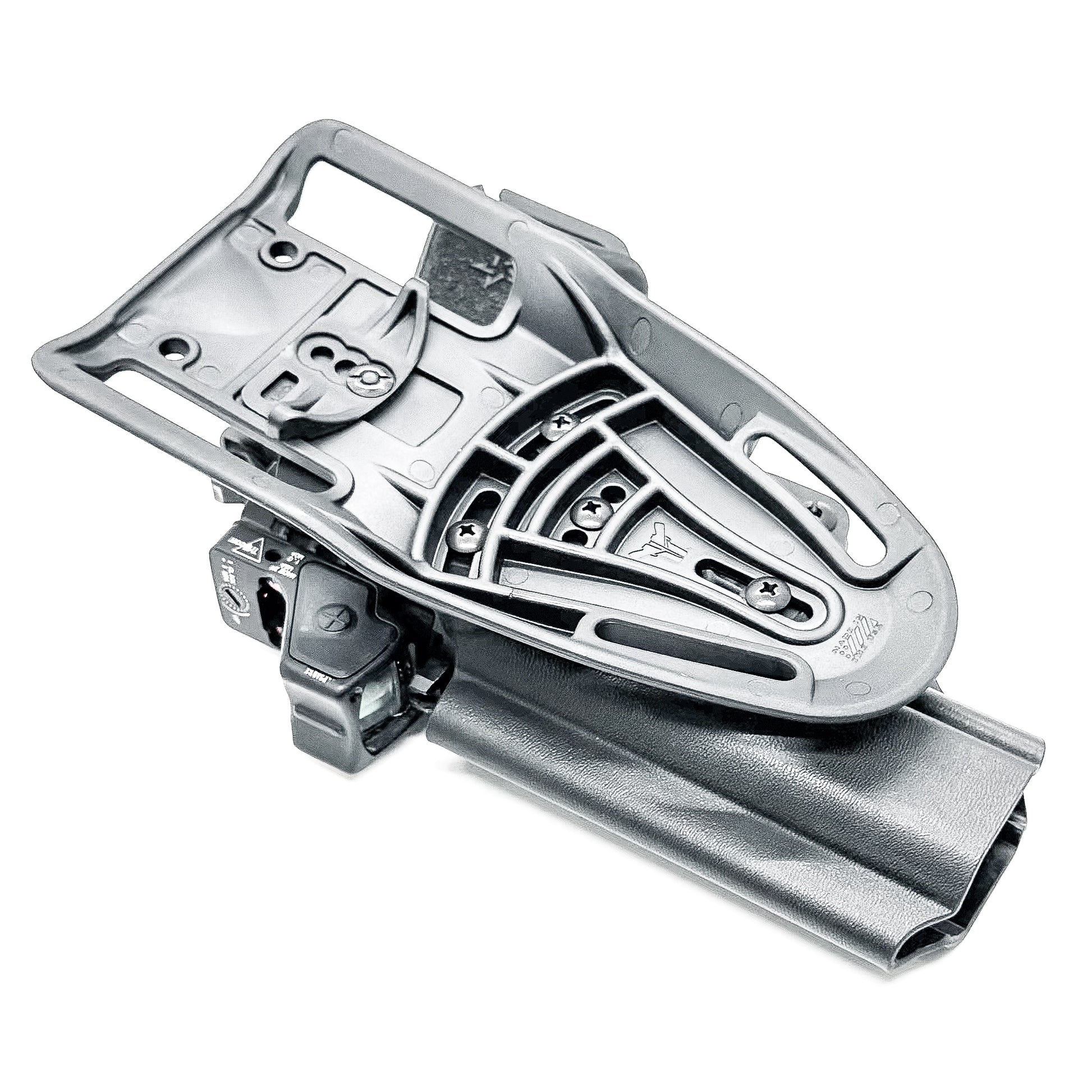 Black OWB outside the waistband duty & competition holster for the Staccato HD P4.5 from Four Brothers.