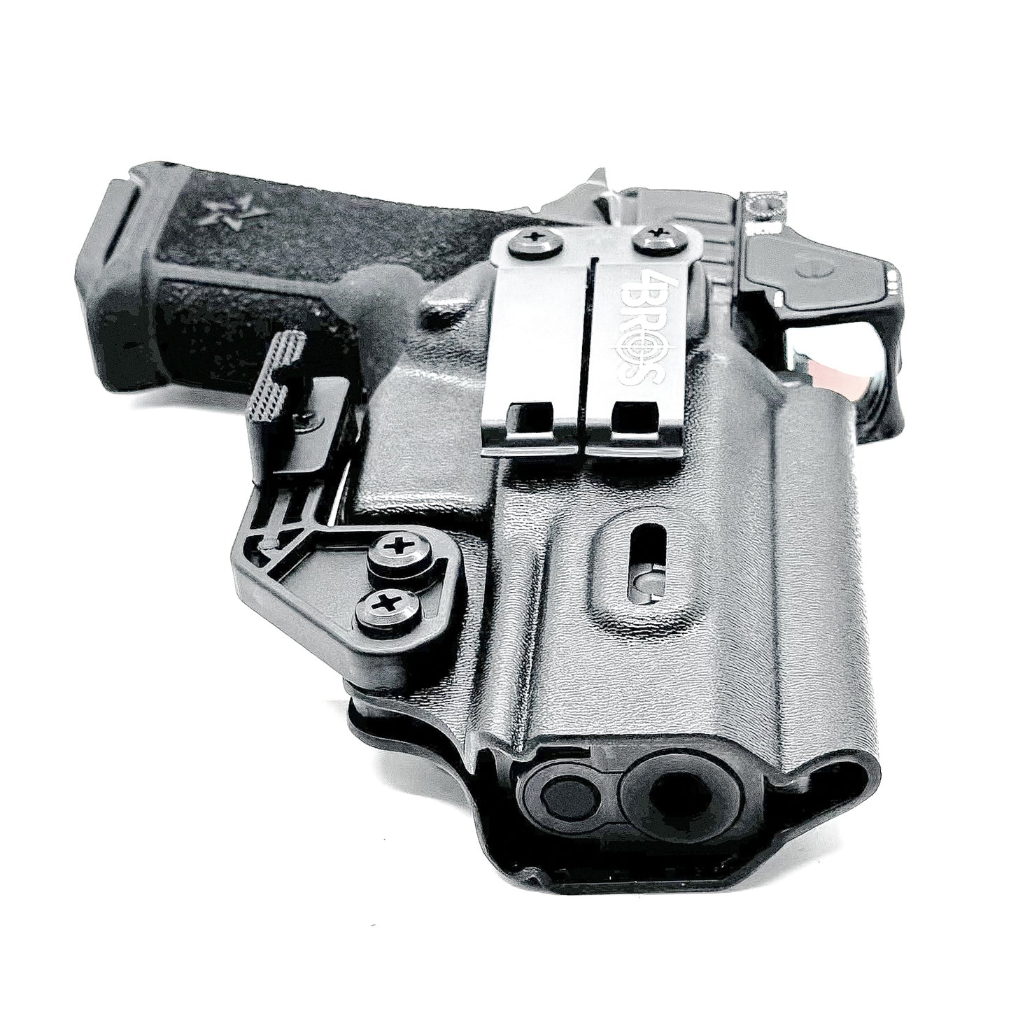 Precision-fit IWB inside the waistband holster for the Staccato HD P4 from Four Brothers. Slim, secure, and adjustable for optimal comfort and concealment.