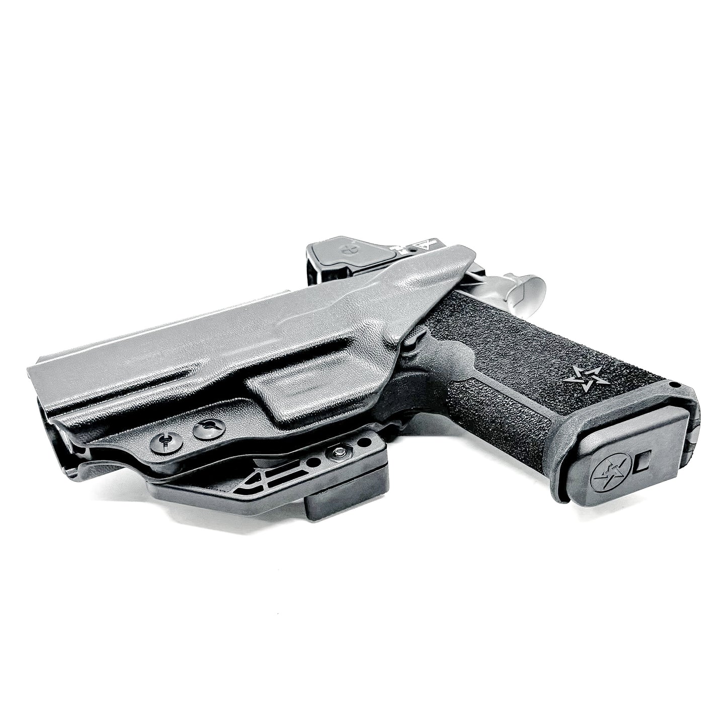Precision-fit IWB inside the waistband holster for the Staccato HD P4 from Four Brothers. Slim, secure, and adjustable for optimal comfort and concealment.