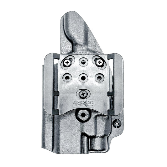 Precision-fit OWB Outside Waistband holster for the Staccato HD P4 and Streamlight TLR-7 HL-X from Four Brothers. Designed for comfort and concealment.