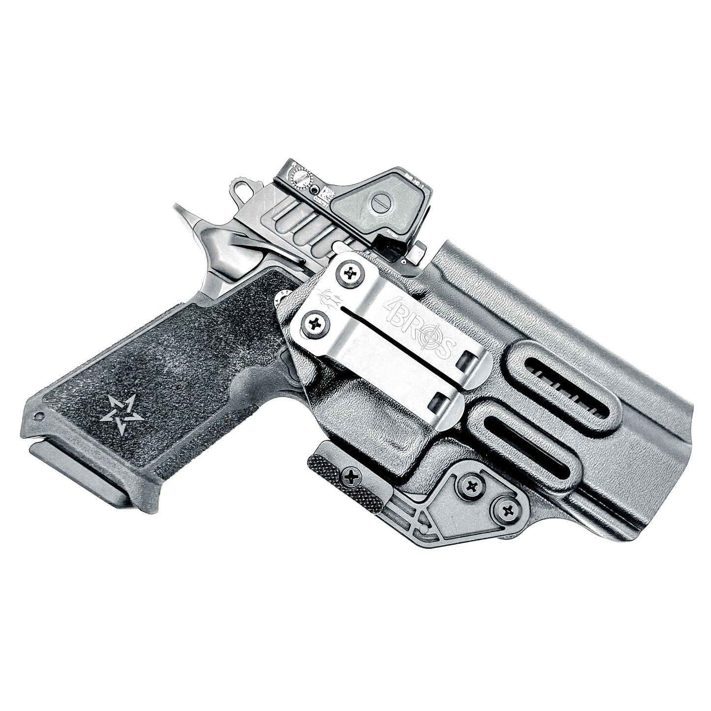 Black IWB inside the waistband holster for the Staccato HD P4.5 from Four Brothers