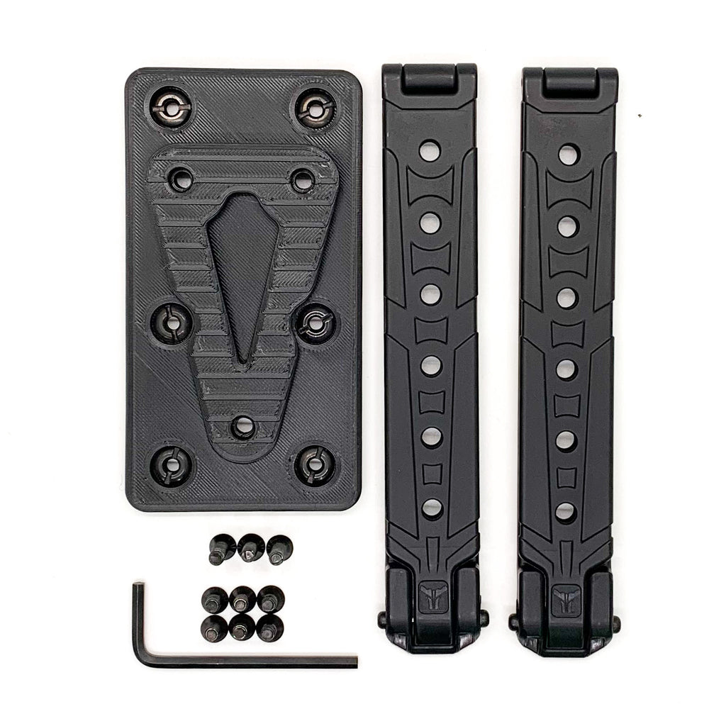 For the best Molle Adapter designed to fit the Safariland Taser 7 holster, shop Four Brothers holsters. Adjustable cant, 2-row molle vest width. Made in the USAFor the best Molle Adapter designed to fit the Safariland Taser 7 holster, shop Four Brothers holsters. Adjustable cant, 2-row molle vest width, designed to hold the holster close or tight to the chest. Made in the USA 