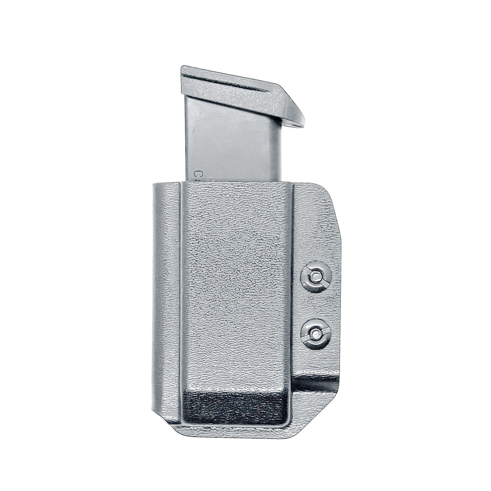 Black Kydex IWB AIWB appendix inside waistband magazine pouch for the Taurus GX4 Magazines from Four Brothers Holsters.  4BROS Magazine carriers.