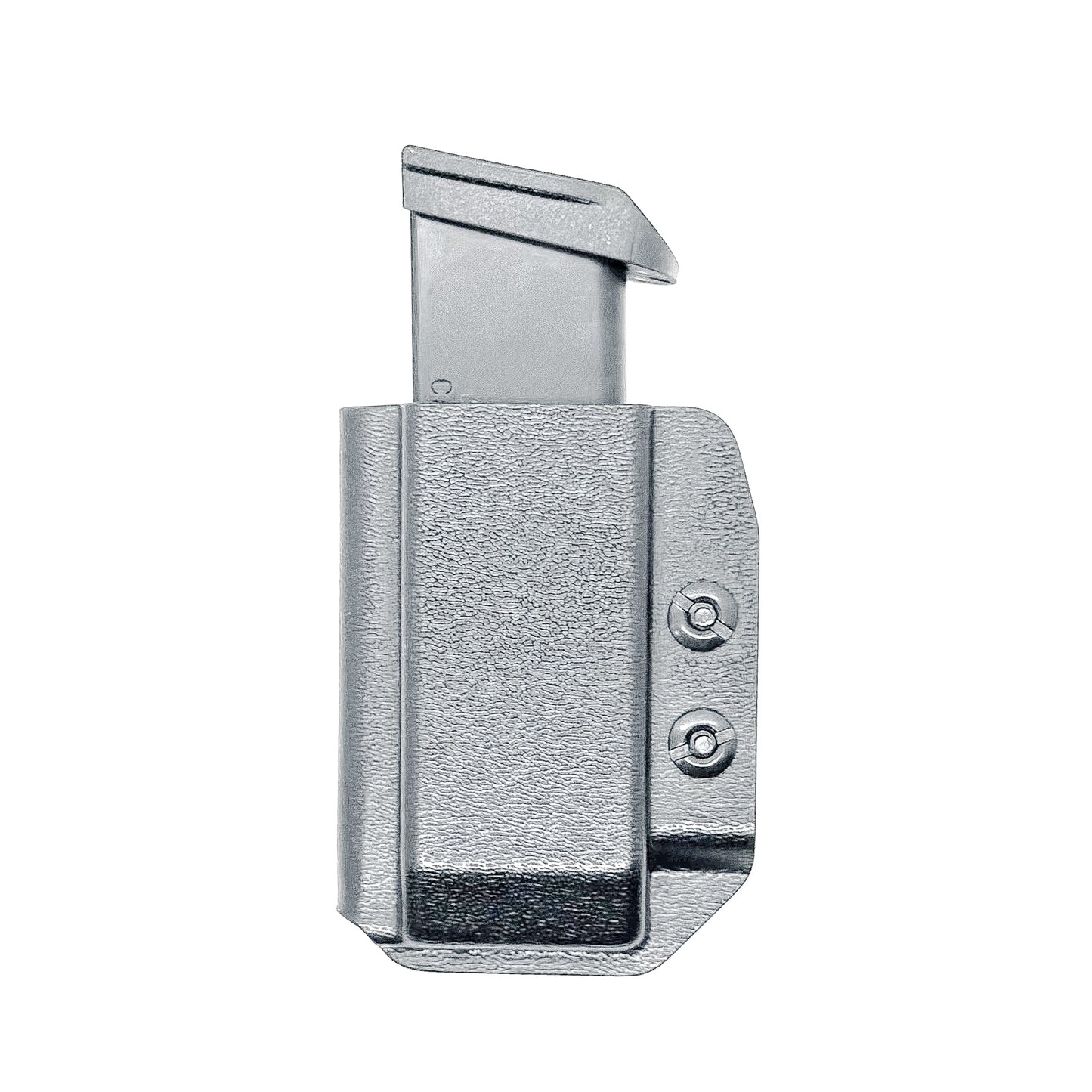 Black Kydex IWB AIWB appendix carry inside waistband magazine pouch for Sig P365-FUSE from Four Brothers 4BROS Holsters. Adjustable retention.