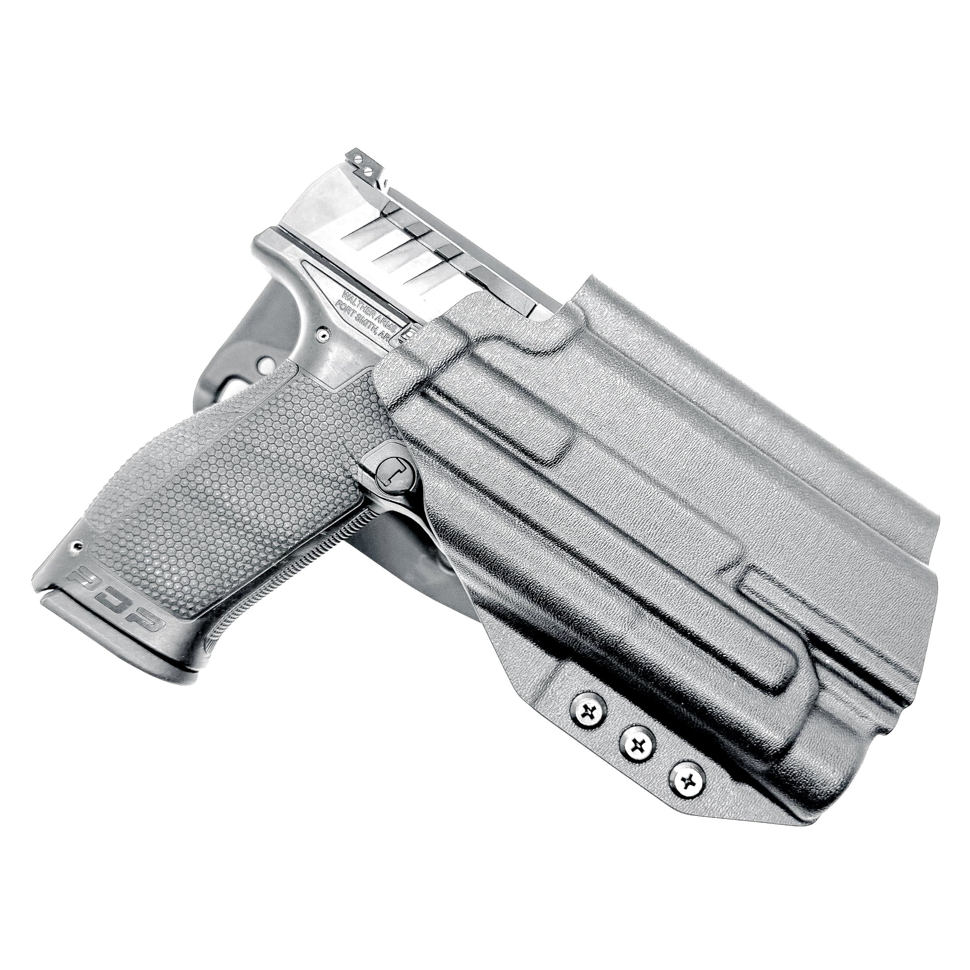 For the best OWB Walther PDP 4 & 4.5 pistol with the Streamlight TLR-1 HL-X or TLR-1 HL-X USB, Duty & Competition Holster, shop Four Brothers 4BROS Holsters.