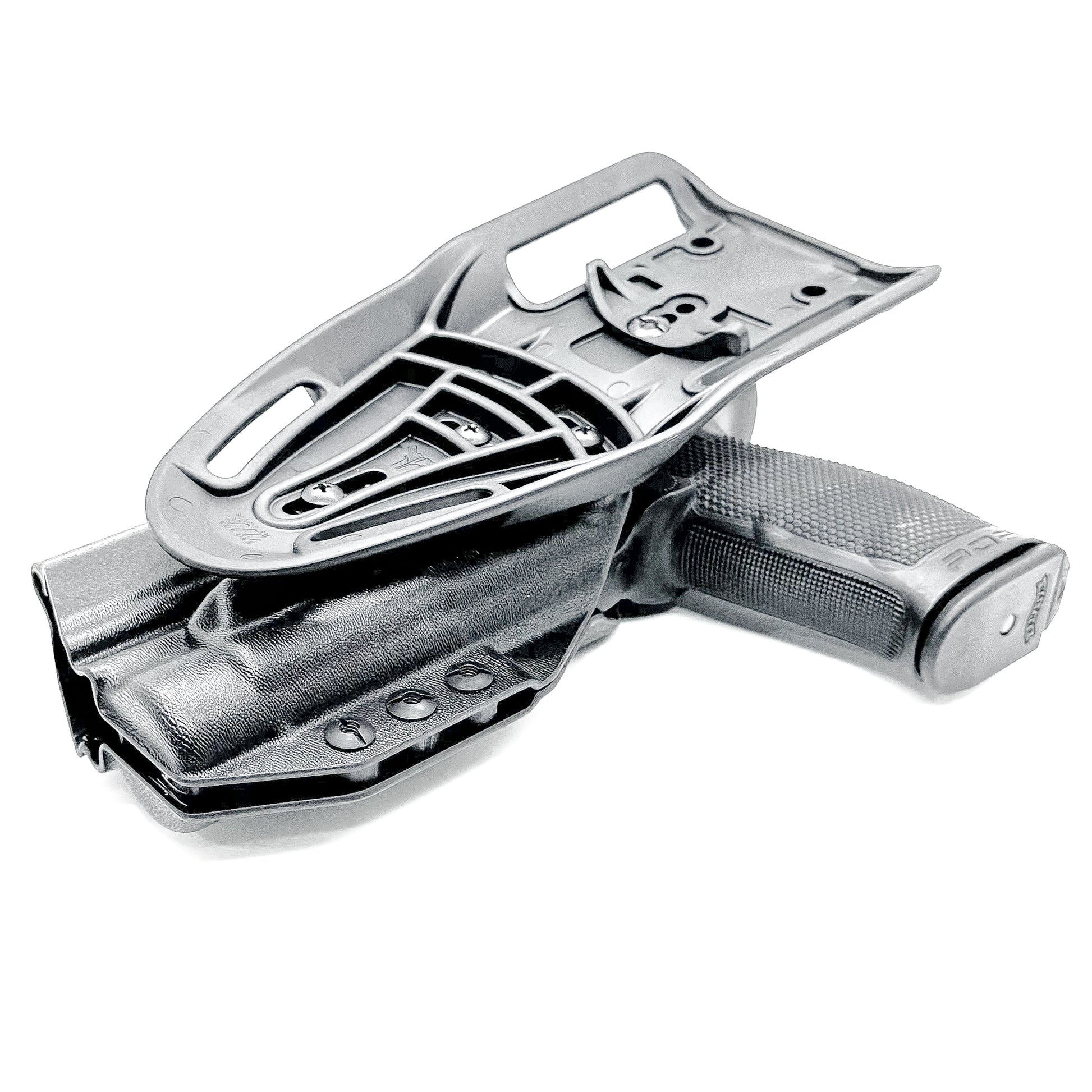 For the best OWB Walther PDP 4 & 4.5 pistol with the Streamlight TLR-1 HL-X or TLR-1 HL-X USB, Duty & Competition Holster, shop Four Brothers 4BROS Holsters.