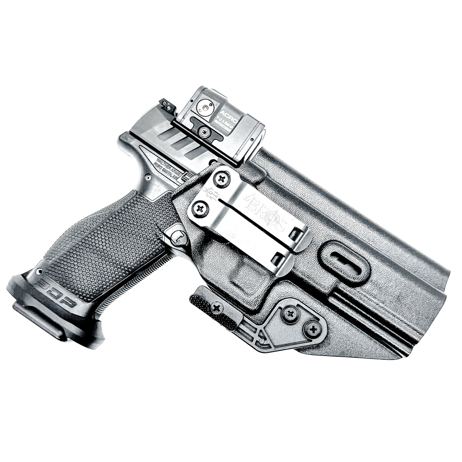 Walther Pro-X PMM 4.6" IWB holster with red dot cut — kydex concealed carry holster