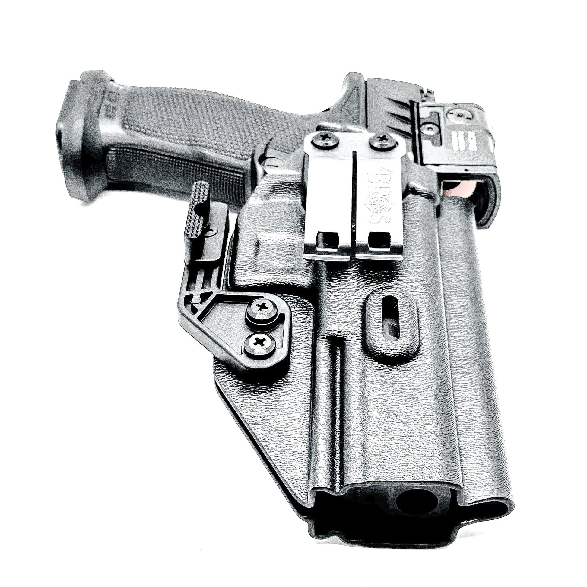 Walther Pro-X PMM 4.6" IWB holster with red dot cut — kydex concealed carry holster