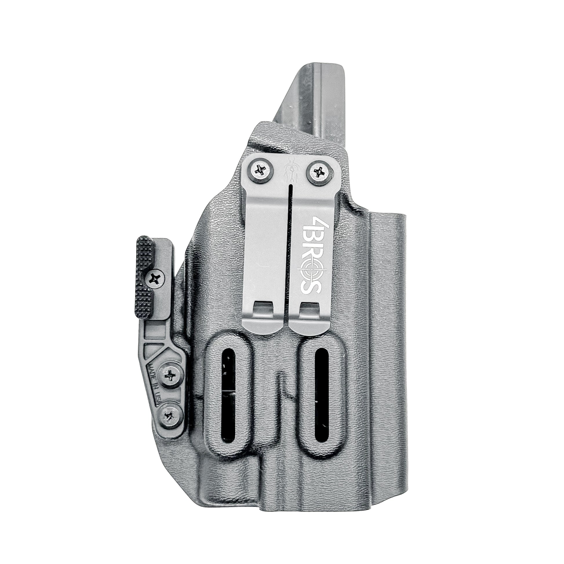 For the best IWB Kydex Inside Waistband Holster for the Walther PDP Pro SD Compact 4.6" pistol & Streamlight TLR-7X, A, or HL-X, shop Four Brothers Holsters