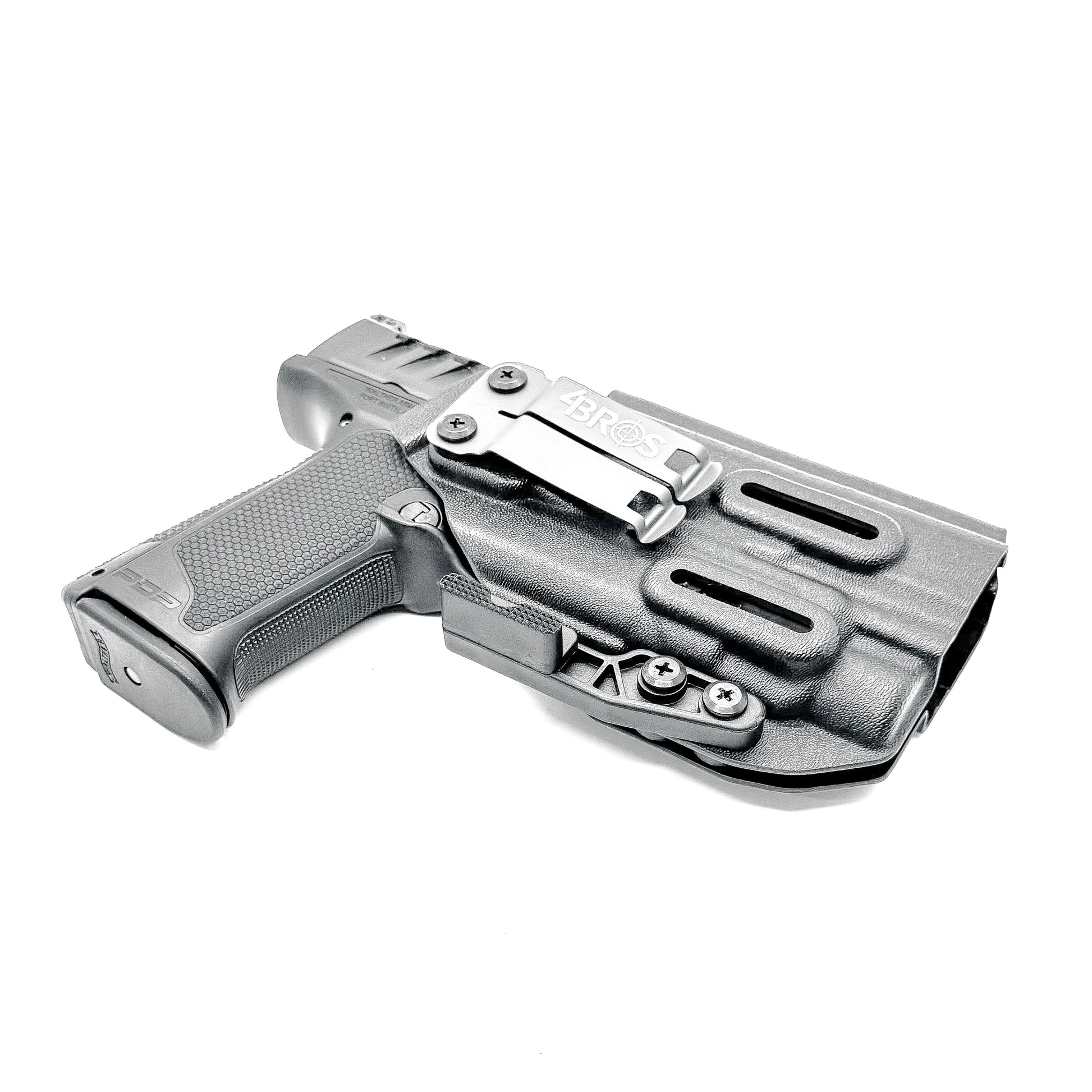 For the best IWB Kydex Inside Waistband Holster for the Walther PDP Pro SD Compact 4.6" pistol & Streamlight TLR-7X, A, or HL-X, shop Four Brothers Holsters