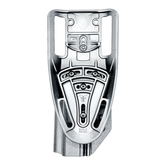 Black OWB Duty and Competition Holster with a Blade-Tech Duty Drop for the Walther PDP 4.5" pistol.