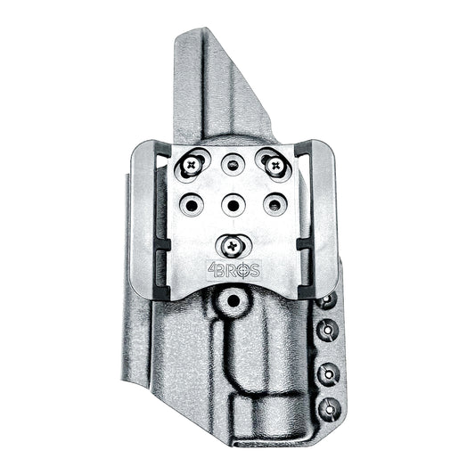 Black Outside Waistband OWB Holster for the Walther PDP 4" with TLR-1 HL light and 4Bros 1.5" Belt Slide.