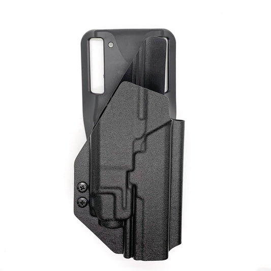 For the best OWB Walther PDP 5" Full-Size, Compact 5", PDP Pro SD 4.5" & 5.1" & Streamlight TLR-8 A Competition Holster, shop Four Brothers Holsters.