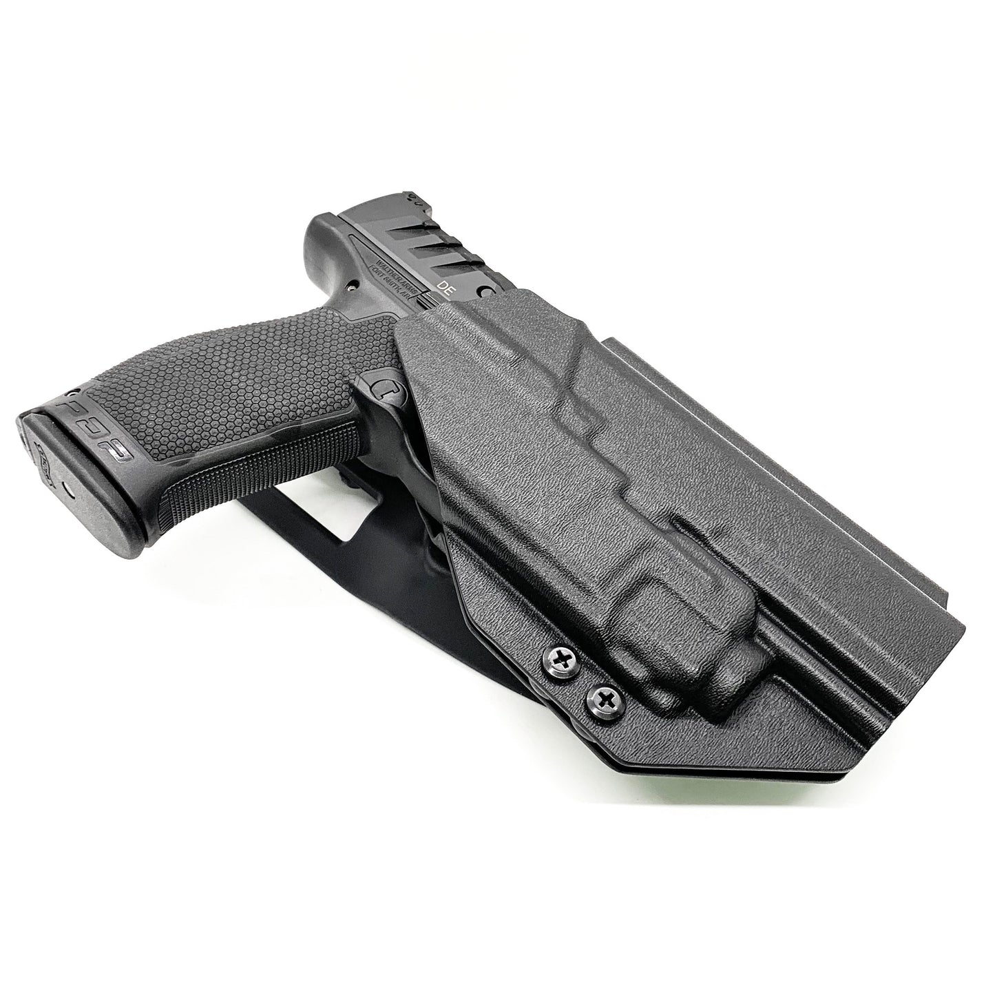 For the best OWB Walther PDP 5" Full-Size, Compact 5", PDP Pro SD 4.5" & 5.1" & Streamlight TLR-8 A Competition Holster, shop Four Brothers Holsters.