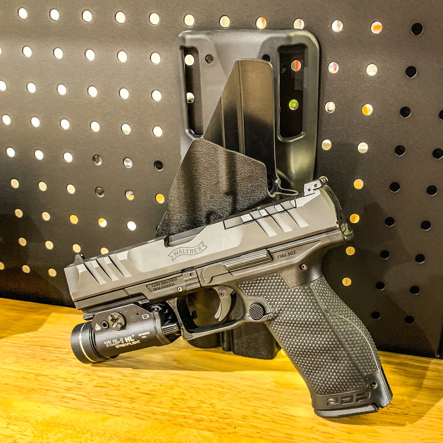 For the best OWB Walther PDP 5" Full-Size or PDP Pro SD 5.1" pistol & Streamlight TLR-1HL or TLR-1, Duty & Competition Holster, shop Four Brothers Holsters.