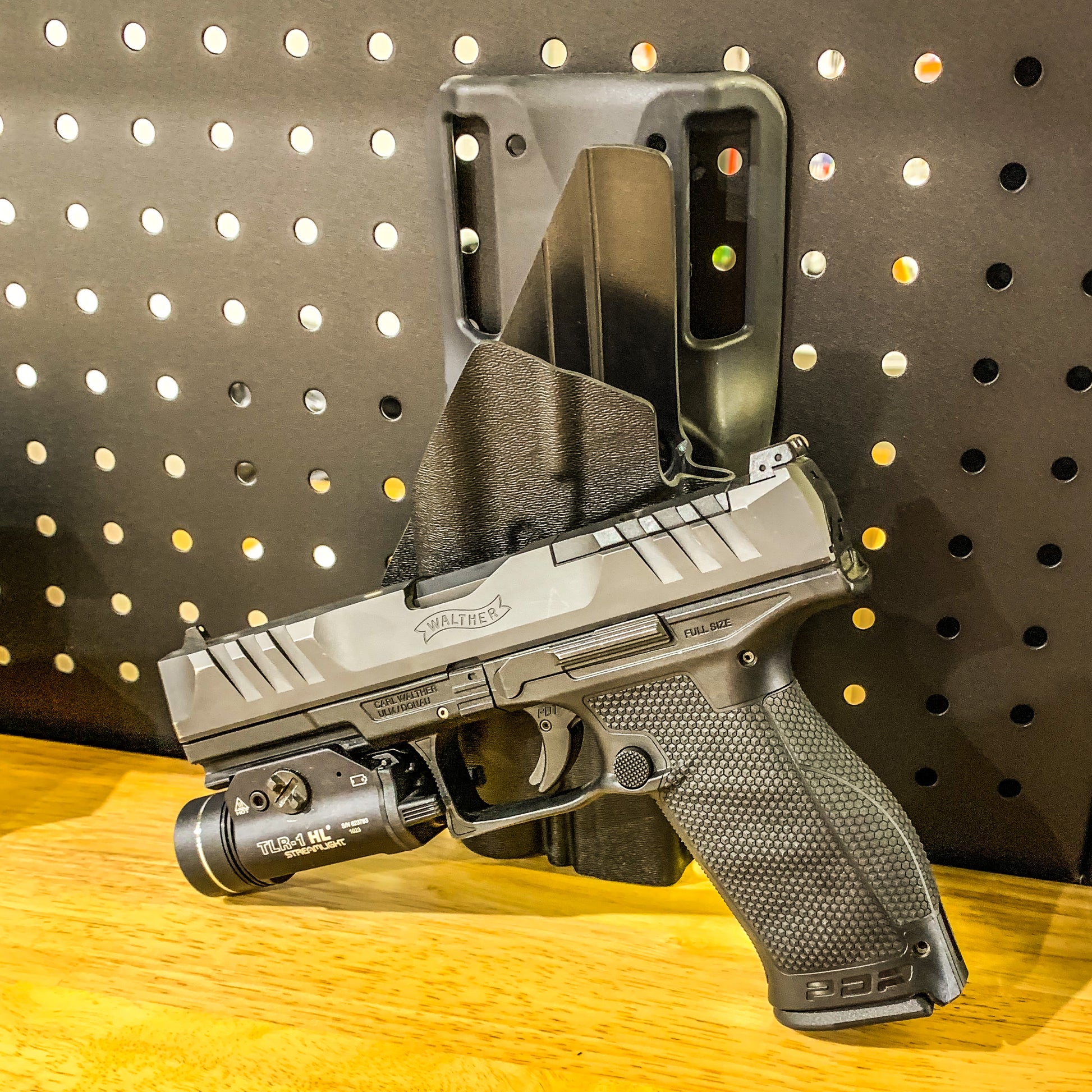 For the best OWB Walther PDP  5" Full-Size or PDP Pro SD 5.1" pistol & Streamlight TLR-1HL or TLR-1, Duty & Competition Holster, shop Four Brothers Holsters.