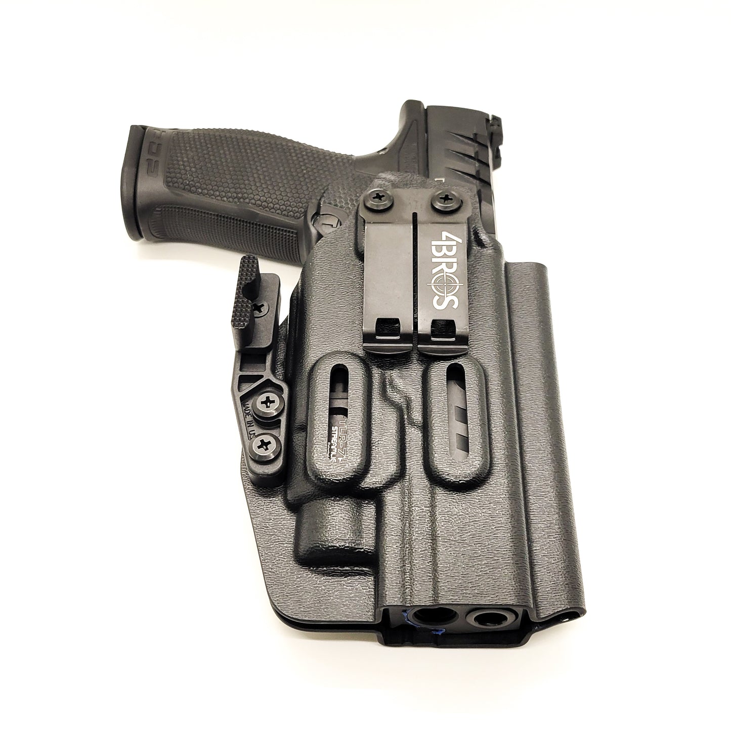 For the best concealed carry Inside Waistband IWB AIWB Holster for the Walther PDP 5" & 5.1 " Full-Size & Streamlight TLR-7 HL-X shop Four Brothers Holsters.