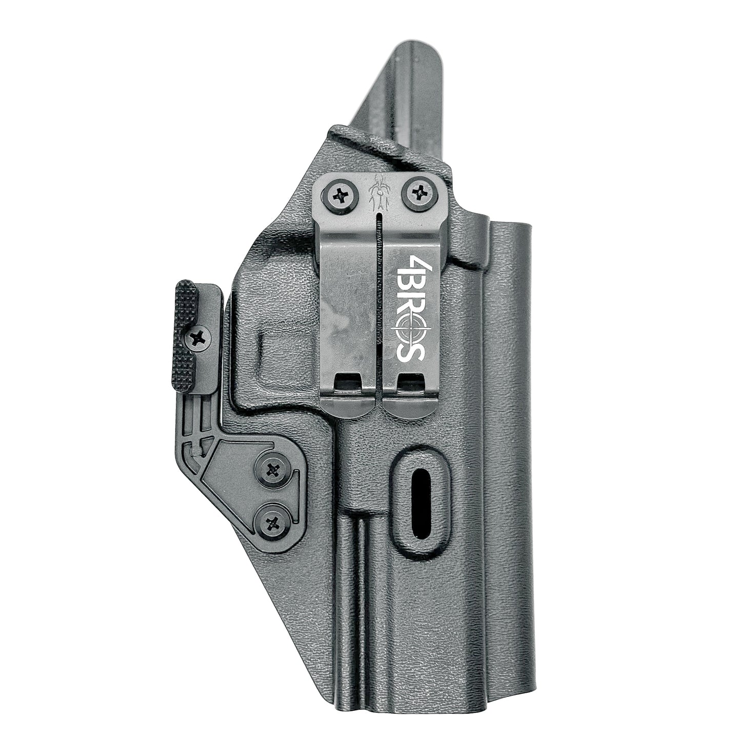 For the best Inside Waistband IWB AIWB Holster for the Walther PDP Compact 5" pistol. shop Four Brothers 4BROS Holsters. Proudly manufactured in the USA.and open muzzle for threaded barrels and compensators.