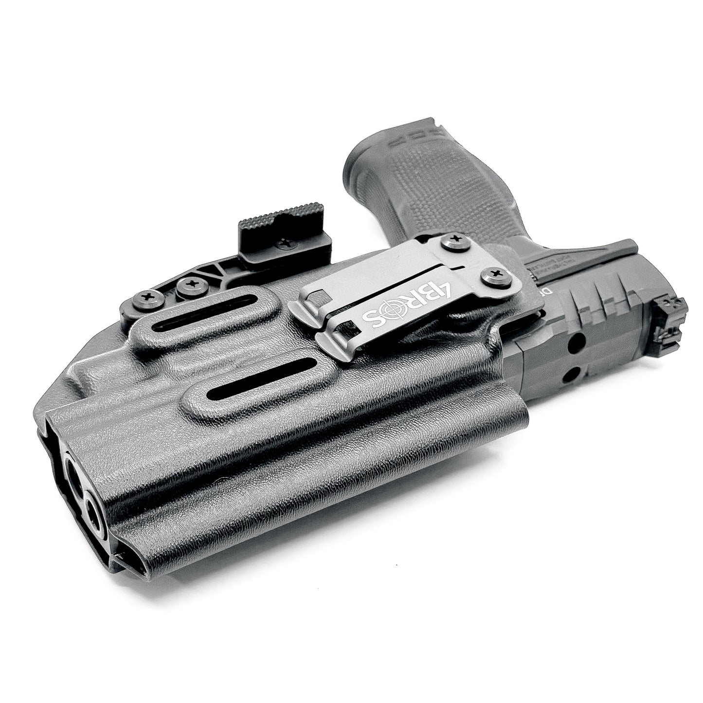 For the best IWB Kydex Inside Waistband Holster for the Walther PDP 5" Compact Pistol & Streamlight TLR-7 X, A or TLR-7 HL-X, shop Four Brothers Holsters