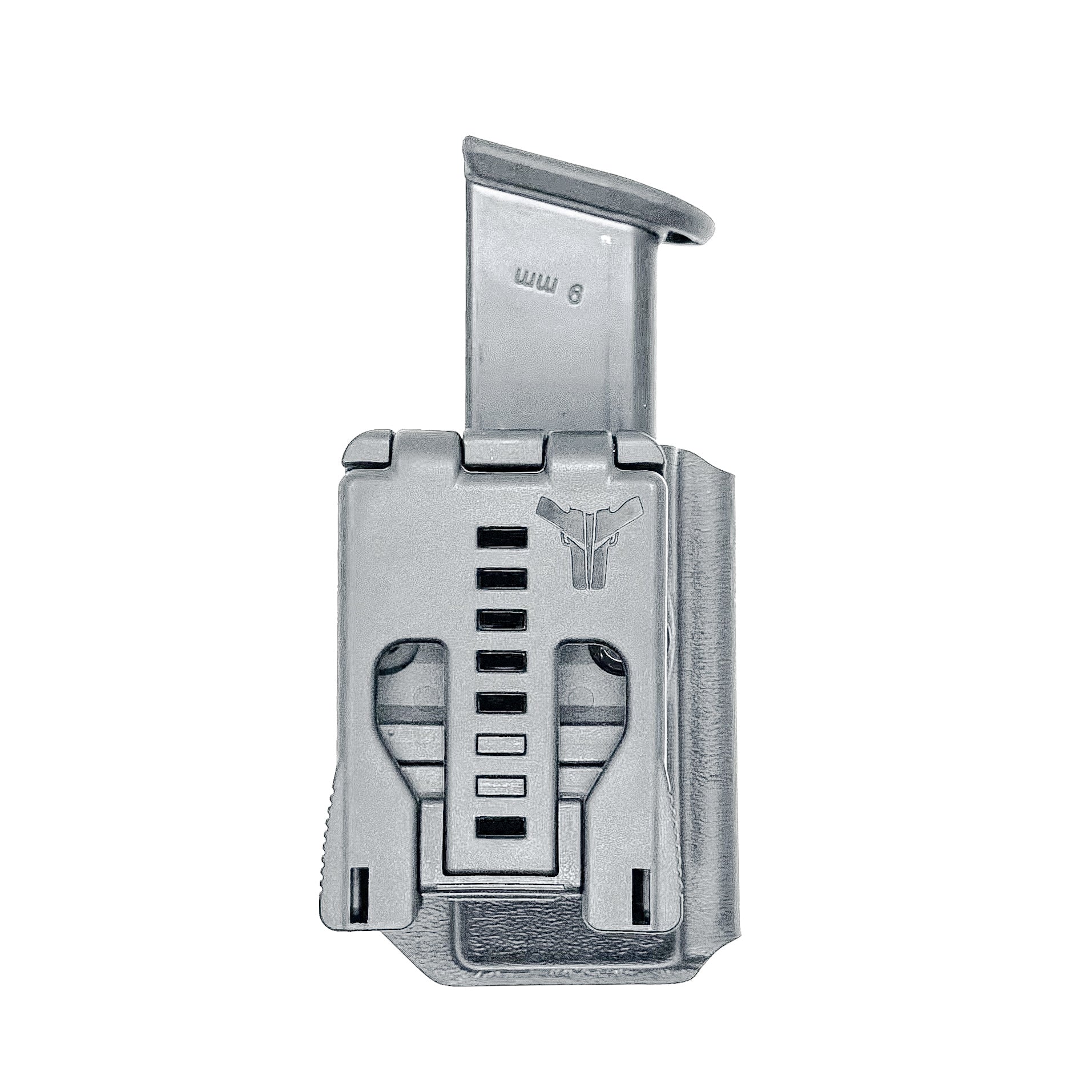 Black Kydex OWB Outside Waistband magazine carrier or pouch for 9mm & 40 Walther PDP from Four Brothers 4BROS Holsters.