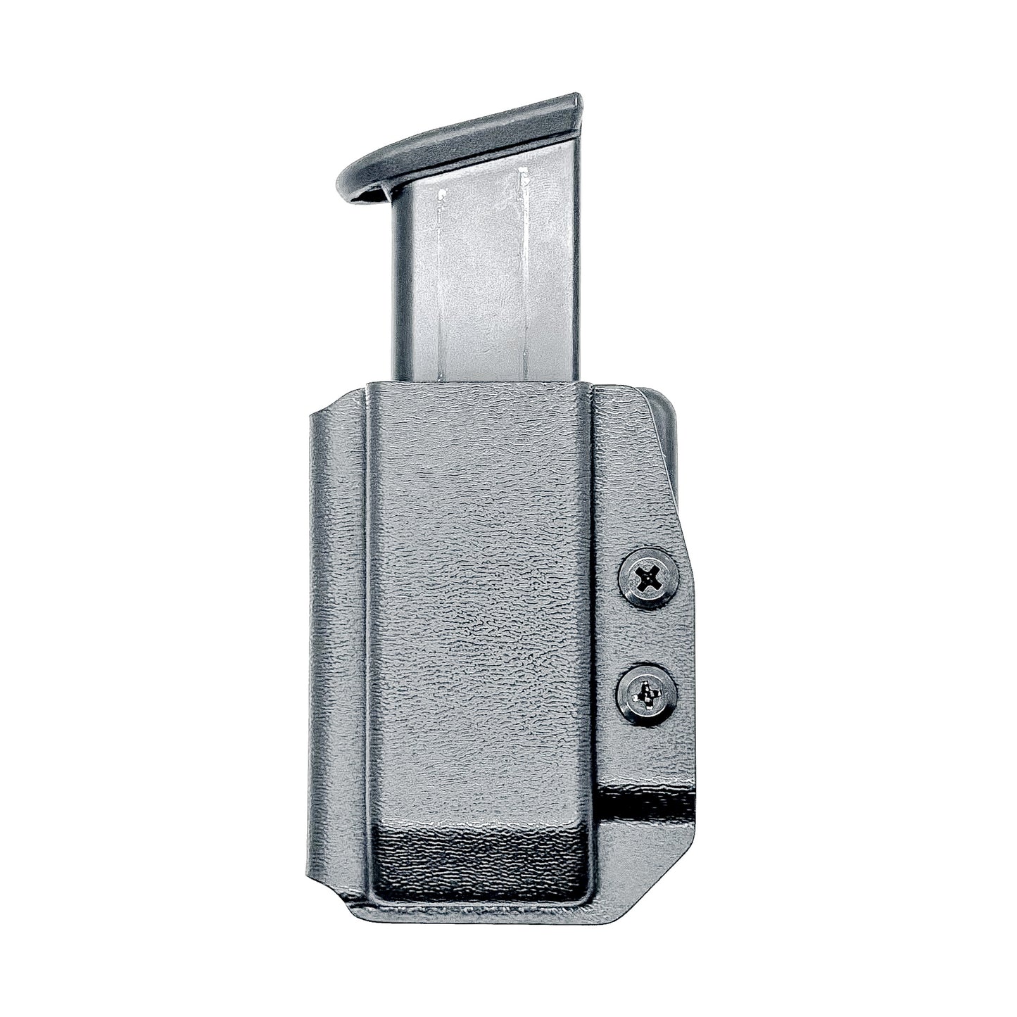 Black Kydex OWB Outside Waistband magazine carrier or pouch for 9mm & 40 Walther PDP from Four Brothers 4BROS Holsters.