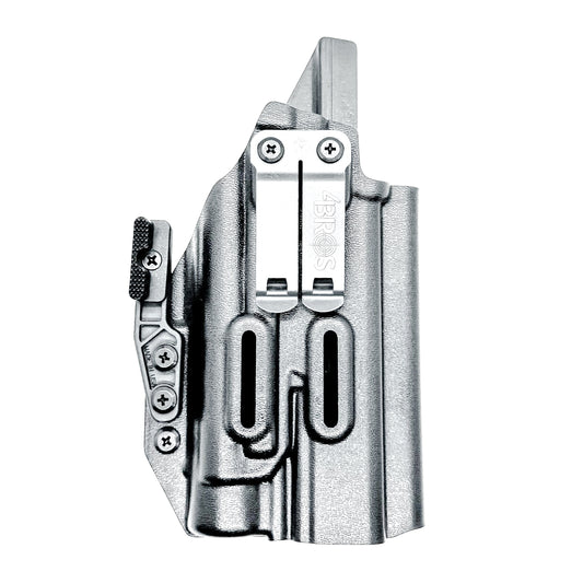 Inside Waistband IWB AIWB Holster for the Walther Pro-X PMM Full Size  or PDP Pro-X PMM Compact 4.6" & Streamlight TLR-1 HL-X USB from 4 Brothers Holsters.