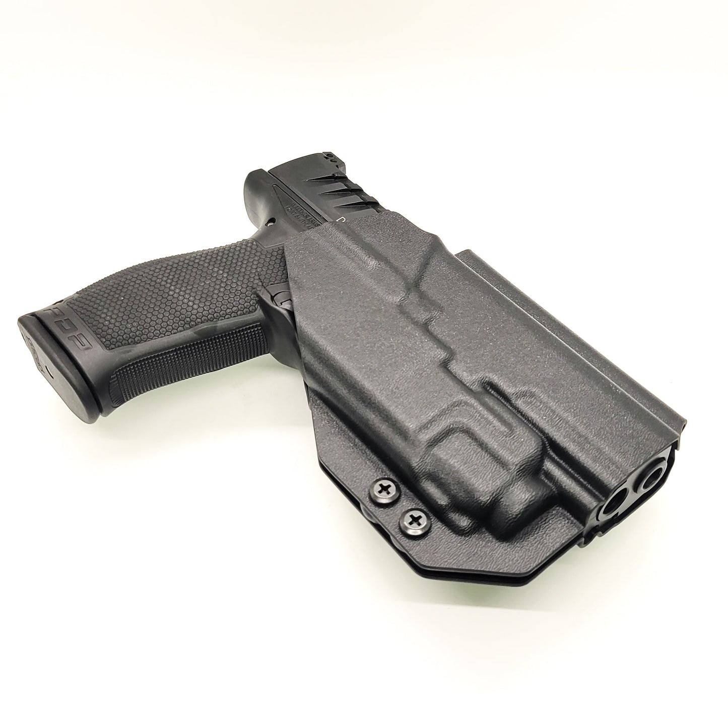 For the best Outside Waistband OWB Holster for the Walther PDP Pro SD Compact 4.6" pistol with the 4" slide and Streamlight TLR-8A shop Four Brothers Holsters.