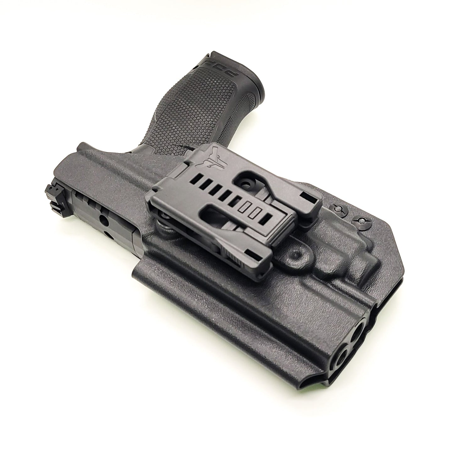 For the best Outside Waistband OWB Holster for the Walther PDP Pro SD Compact 4.6" pistol with the 4" slide and Streamlight TLR-8A shop Four Brothers Holsters.