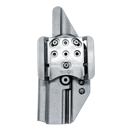 Black Oustside Waistband OWB holster for the Walther PDP Pro SD 5.1" pistol with the 4BROS 1.5" Belt Slide.