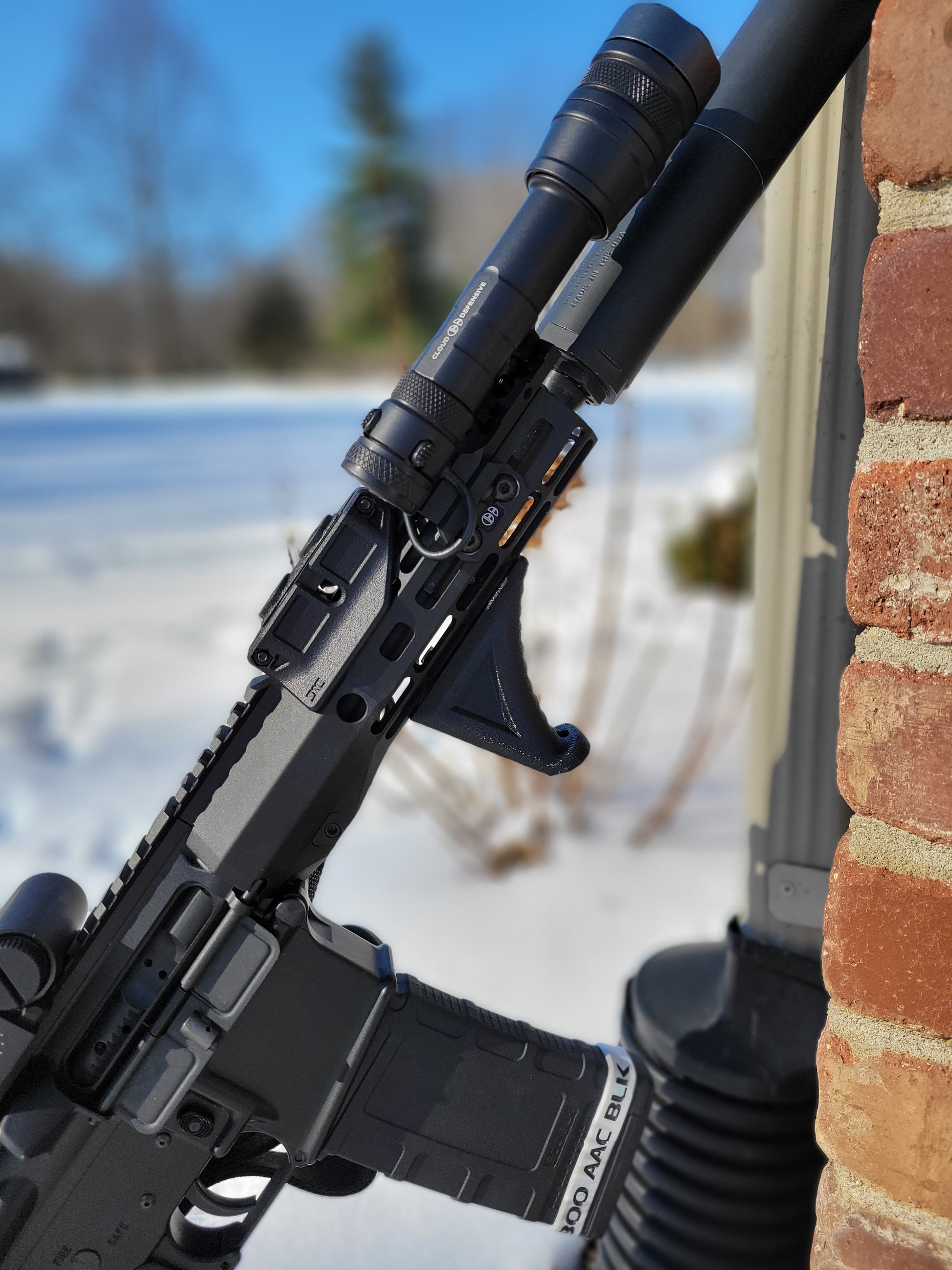 For the 4Bros M-Lok Angled Foregrip designed by a USPSA and Steel Challenge Grand Master shooter to improve rearward pressure, shop Four Brothers Holsters.