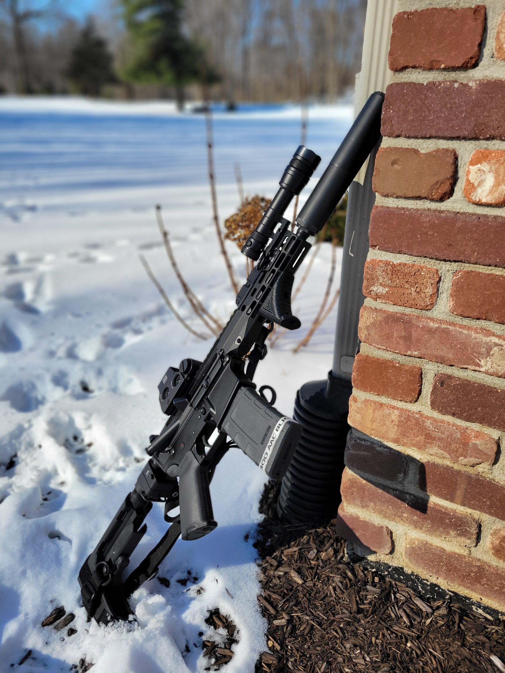 For the 4Bros M-Lok Angled Foregrip designed by a USPSA and Steel Challenge Grand Master shooter to improve rearward pressure, shop Four Brothers Holsters.