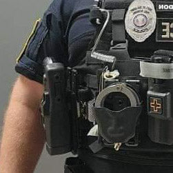 Four Brothers Holsters Straight Molle Revison 3 adapter for standard Blackhawk and Blade-Tech holster attachment pattern. Buy today at Four Brothers Holsters.