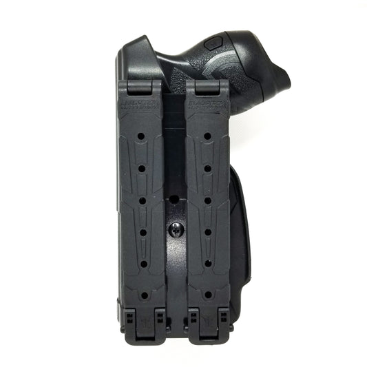 Four Brothers Holsters Straight Molle Revison 3 adapter for standard Blackhawk and Blade-Tech holster attachment pattern. Buy today at Four Brothers Holsters.