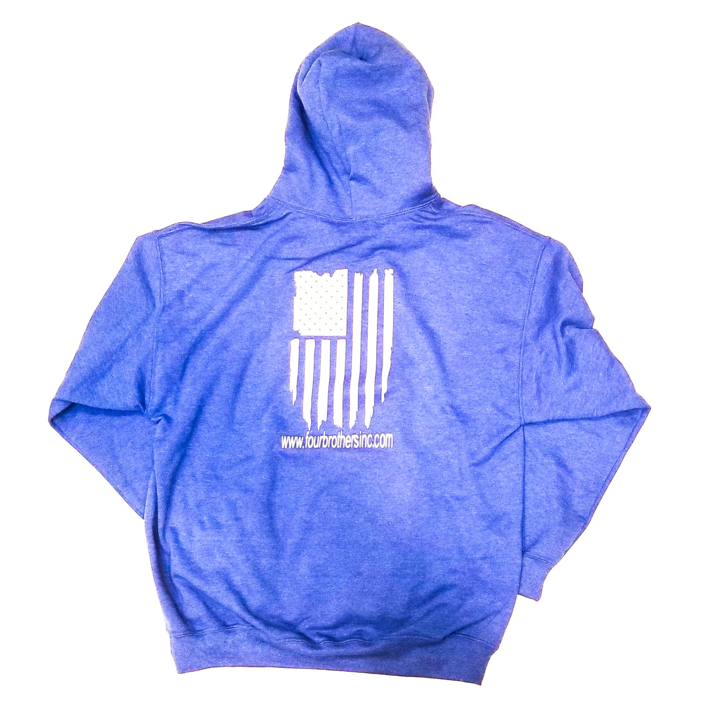 Outside Waistband Heavy Blend Soft Style Sweatshirt designed to keep you warm and show off your patriotic side and your support for Four Brothers Holsters