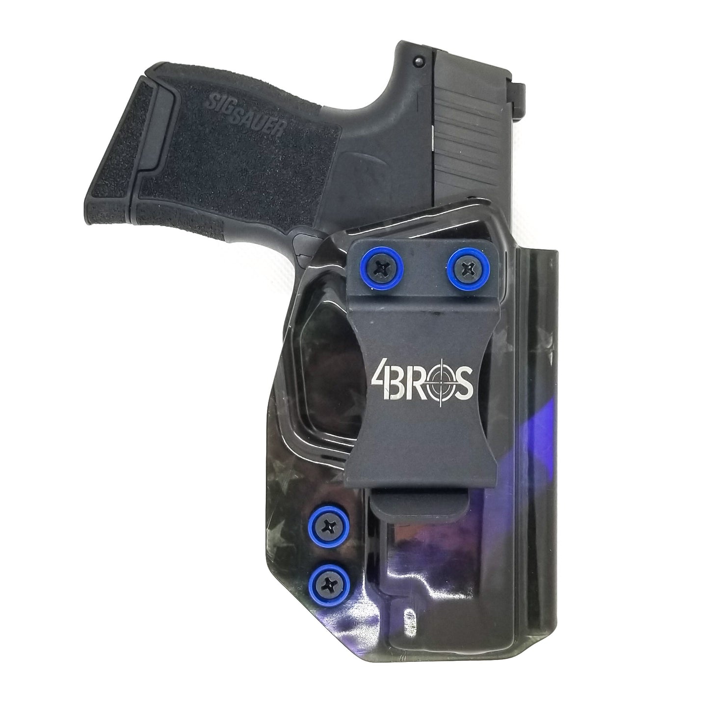 #8 Aluminum Blue Anodized per military specs Finish Washer Machined & Chamfer cut for a standard #8 flat head cap screw or #8 truss head screw. Made in USA