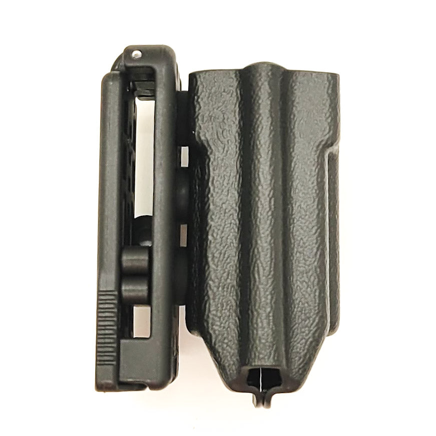 For the best OWB Outside Kydex Magazine Pouch for Sig, S&W, Walther, Glock and other double stack 10mm and 45 ACP pistol magazines shop Four Brothers Holsters.