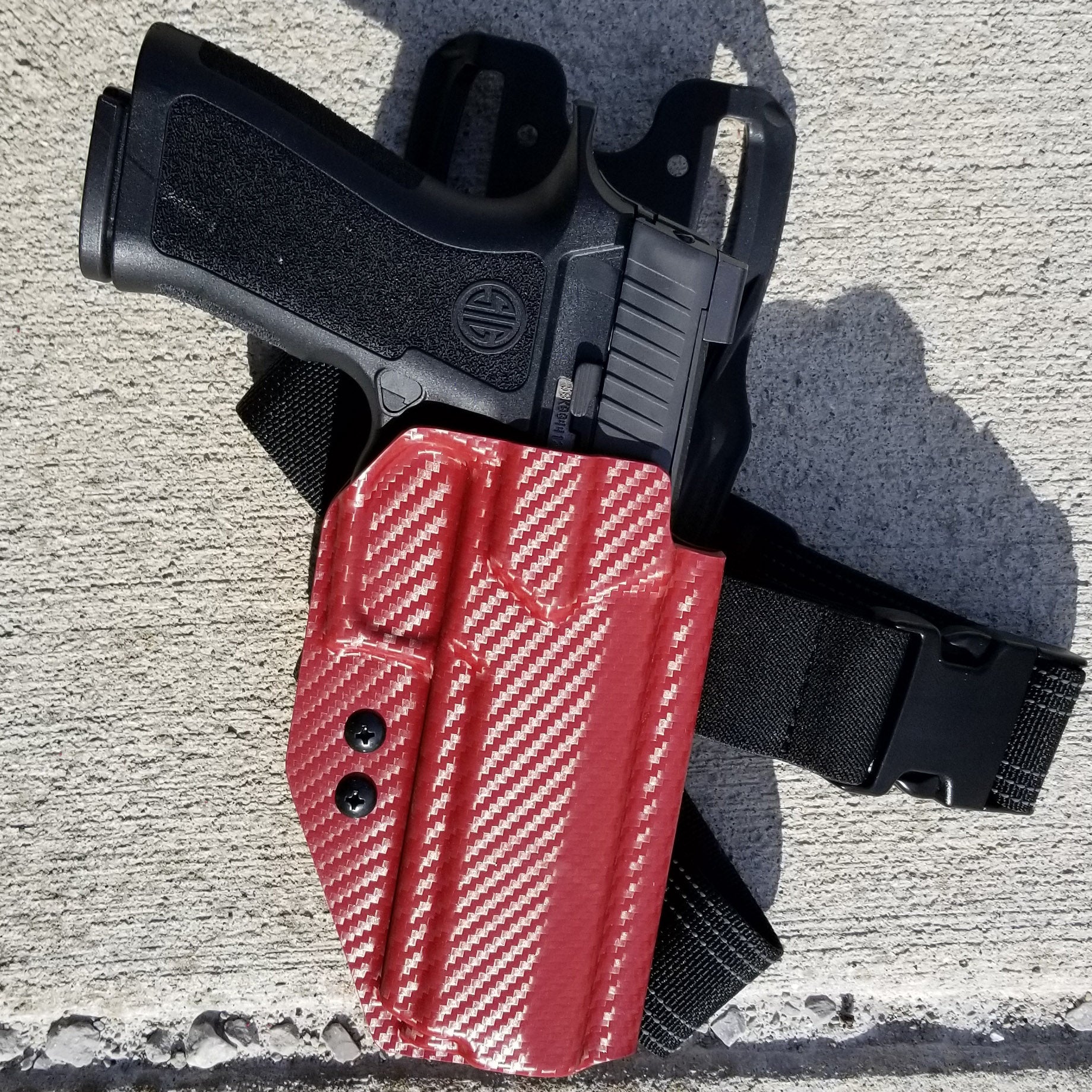 For the best, Outside Waistband OWB Sig P320 Compact, Carry, M17, M18, and X5 pistols Duty & Competition Style Kydex Holster, shop Four Brothers Holsters.