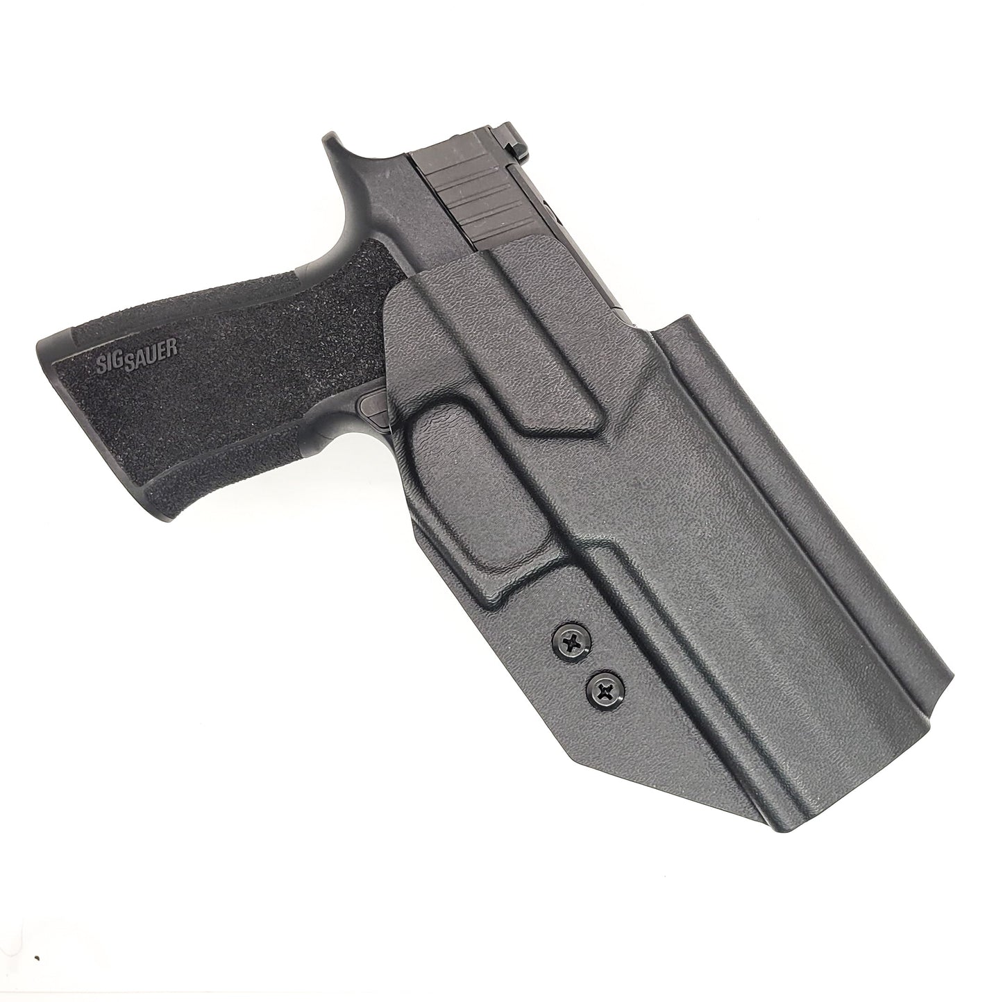 For the best Outside Waistband OWB Kydex Holster for the Sig Sauer P320-XTEN 10MM with the Align Tactical Thumb Rest shop Four Brothers 4BROS Holsters.