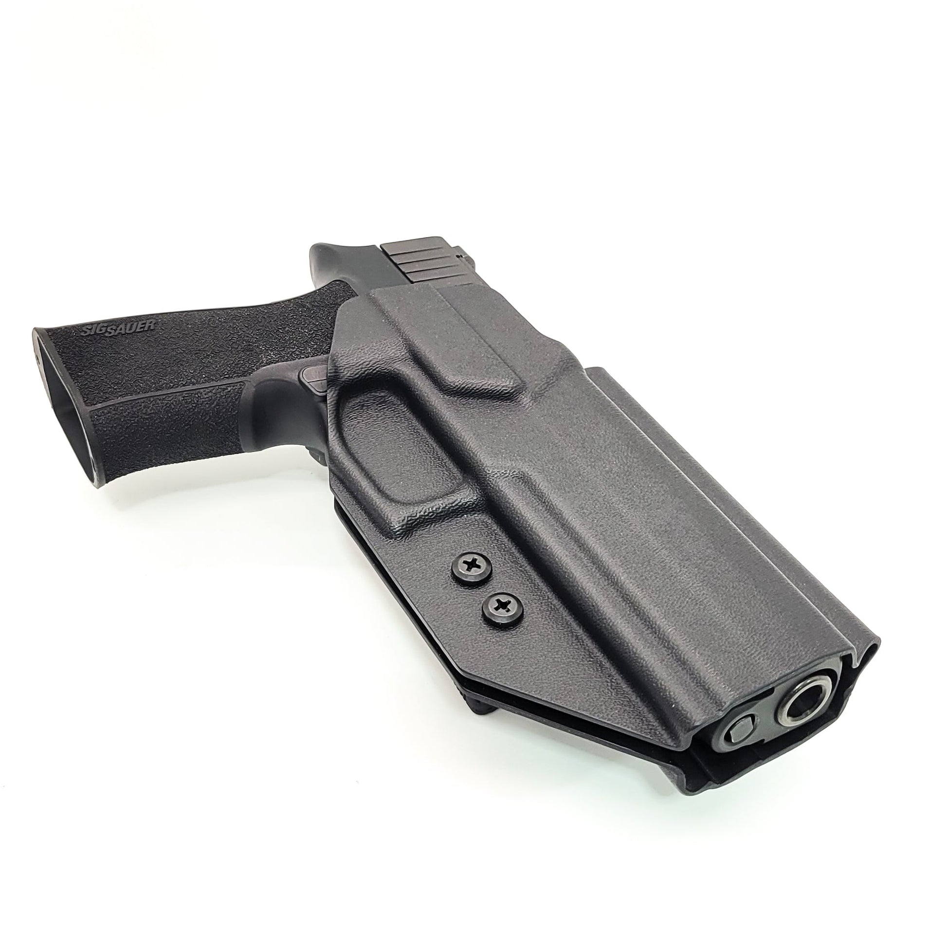 For the best Outside Waistband OWB Kydex Holster for the Sig Sauer P320-XTEN 10MM with the Align Tactical Thumb Rest shop Four Brothers 4BROS Holsters.