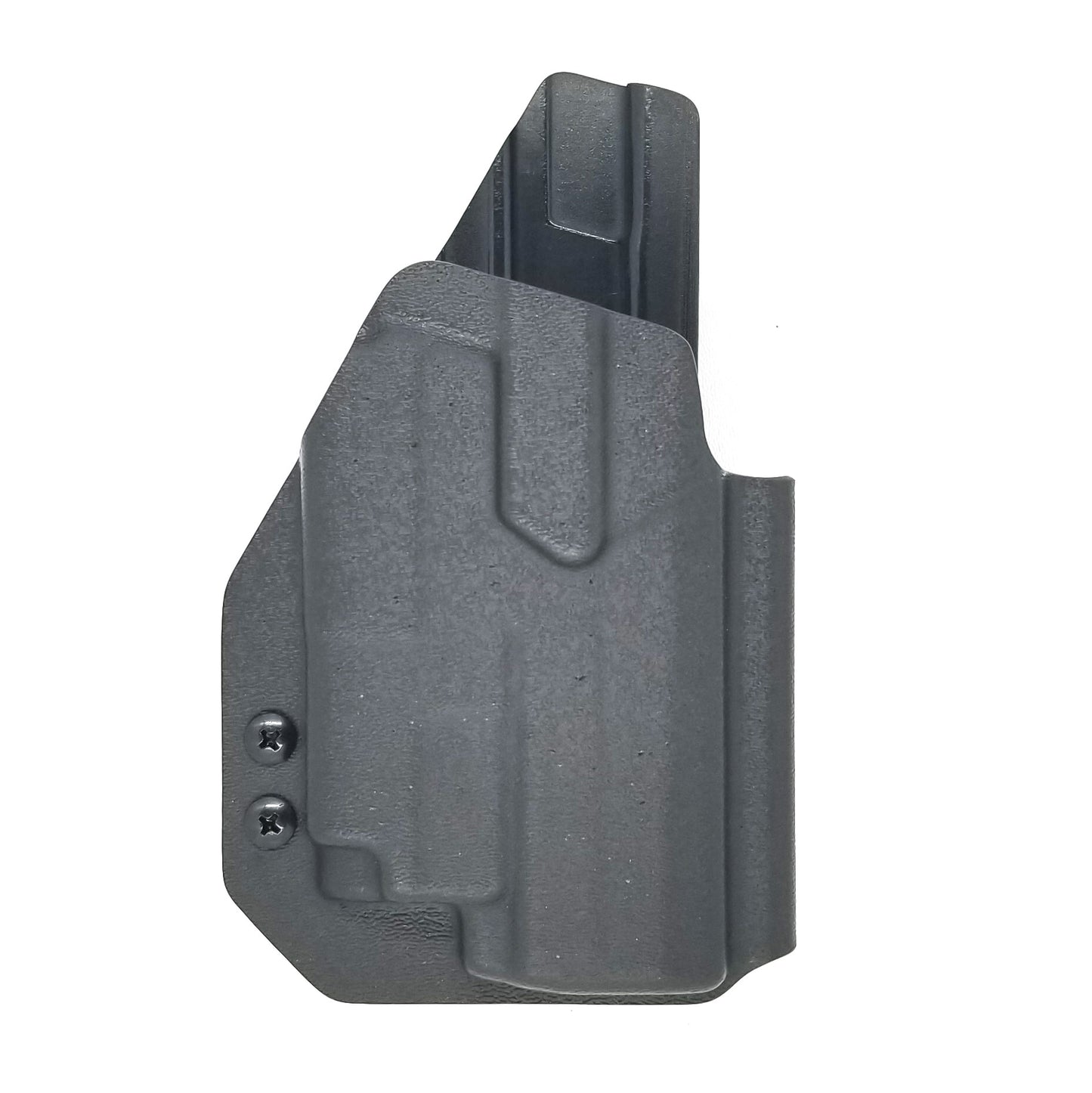 For the best Outside Waistband OWB Holster for the Sig Sauer P320 Carry, Compact or P320 M18 & Olight PL-Mini 2 with Gas Pedal CG shop Four Brothers Holsters.