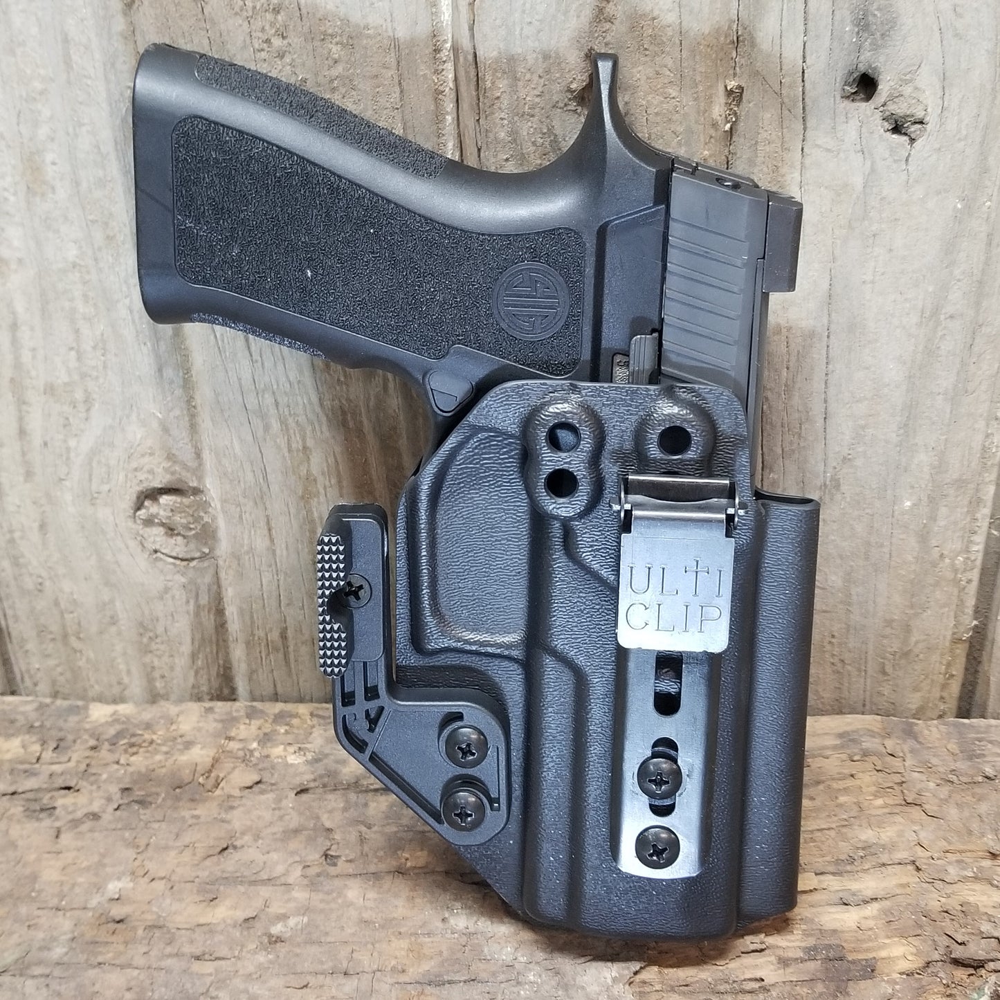 For the best IWB AIWB Inside Waistband Holster for the P320 Compact, Carry, M18 & P320 Wilson Combat Carry grip module pistols, shop Four Brothers Holsters.